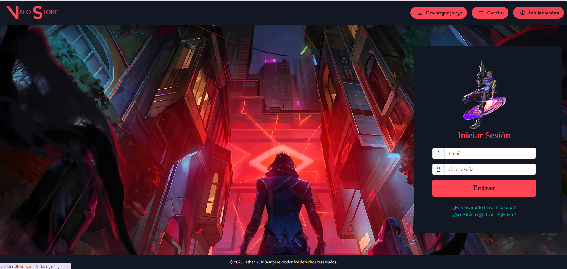 Captura de ValoStore